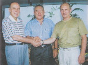 Гейдар Алиев, Нурсултан Назарбаев и Владимир Путин